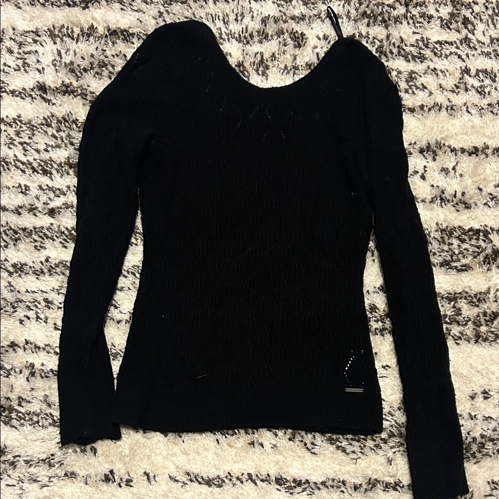 Abercrombie & Fitch Black Knit Sweater